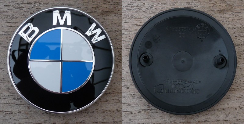 Wolf in schaapskleren vloot Bij wet BMW embleem 82 mm voor o.a. Z3 motorkap en achterklep, origineel BMW - BRMS