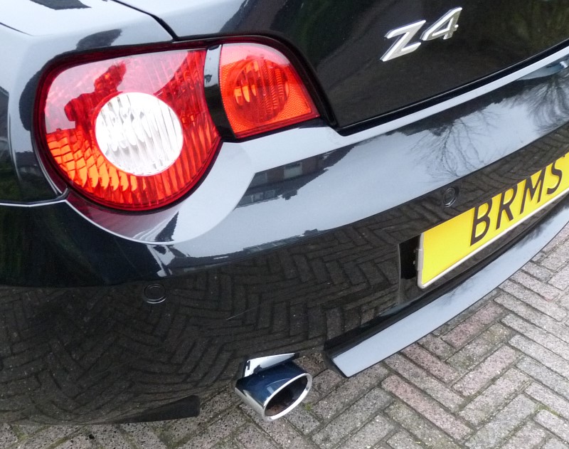 chroom uitlaatsierstuk voor BMW Z4 2.0 4-cilinder , bij BRMS te Gorssel